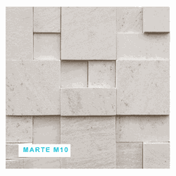 Mosaico Pedra Natural Marte M10 30x30 Branco - GLOBAL PEDRAS