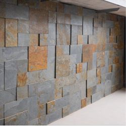Piso Ardósia Ferrugem 40x40cm - GLOBAL PEDRAS
