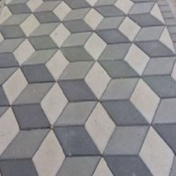 Piso de Concreto Intertravado 3D - GLOBAL PEDRAS