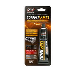 Cola Silicone Alta Temperatura ORBIVED Preto Autom... - GNVWEB