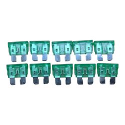Kit 10 Fusíveis Lâmina Universal 30 Amperes Verde ... - GNVWEB