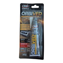Cola Silicone Alta Temperatura ORBIVED Cinza Autom... - GNVWEB