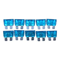 Kit 10 fusíveis Lâmina Universal 15 Amperes Azul -... - GNVWEB