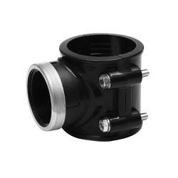 Colar de tomada PP com anel de reforço -90mm x 2