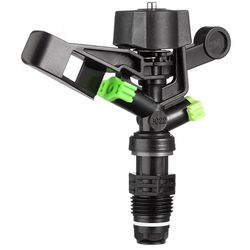Aspersor de impacto plástico ½” M- Bocal Duplo - GOLDEN DRIP