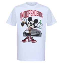 Camiseta Branca Estampa "INDEPENDENTE"