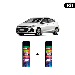 KIT SPRAY AUTOMOTIVO - BRANCO SUMMIT 2012/13 POL +... - Gon Tintas