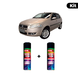 KIT SPRAY AUTOMOTIVO - BEGE SAVANAH 2005 POL + VER... - Gon Tintas