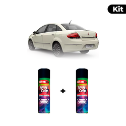 KIT SPRAY AUTOMOTIVO - BRANCO KALAHARI 12/14 POL +... - Gon Tintas
