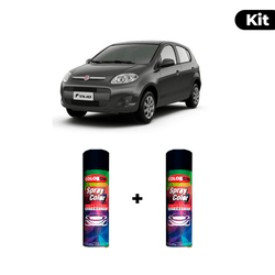 KIT SPRAY AUTOMOTIVO - CINZA CROMO PER 08/09 POL +... - Gon Tintas