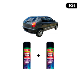 KIT SPRAY AUTOMOTIVO - CINZA ORIONE 2001 POL + VER... - Gon Tintas