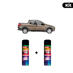 KIT SPRAY AUTOMOTIVO - CINZA TELLERIUM 2009 POL + ... - Gon Tintas
