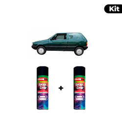KIT SPRAY AUTOMOTIVO - VERDE TURMALINA 1995 POL + ... - Gon Tintas