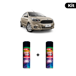 KIT SPRAY AUTOMOTIVO - PRATA RIVIERA 2005 POL + VE... - Gon Tintas