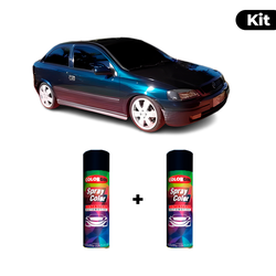 KIT SPRAY AUTOMOTIVO - AZUL DARCENA PER 1999 POL +... - Gon Tintas