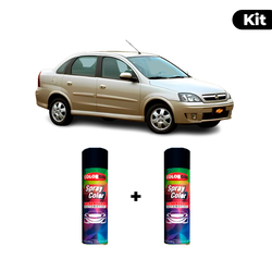 KIT SPRAY AUTOMOTIVO - BEGE ESPARTA 2006 POL + VER... - Gon Tintas