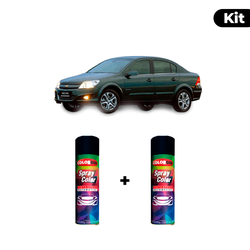 KIT SPRAY AUTOMOTIVO - CINZA BLUET 2007 POL + VERN... - Gon Tintas