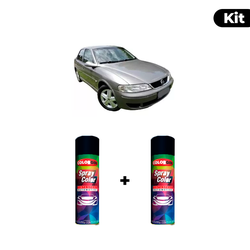KIT SPRAY AUTOMOTIVO - CINZA COLIMA 2004 POL + VER... - Gon Tintas
