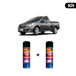 KIT SPRAY AUTOMOTIVO - CINZA GRAPHITE 16/17 POL + ... - Gon Tintas