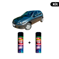 KIT SPRAY AUTOMOTIVO - CINZA ORIUM 2011 POL + VERN... - Gon Tintas