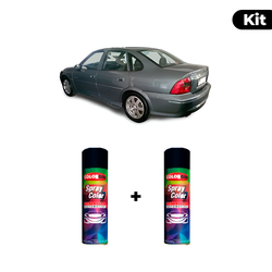 KIT SPRAY AUTOMOTIVO - CINZA PONTAL 2000 POL + VER... - Gon Tintas