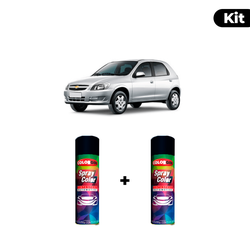 KIT SPRAY AUTOMOTIVO - PRATA POLARIS 2006 POL + VE... - Gon Tintas