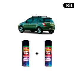 KIT SPRAY AUTOMOTIVO - VERDE HERA 2010 POL + VERNI... - Gon Tintas