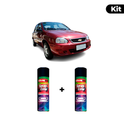 KIT SPRAY AUTOMOTIVO - VERMELHO CHARDON PER POL + ... - Gon Tintas