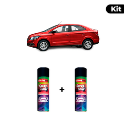KIT SPRAY AUTOMOTIVO - VERMELHO PEPER 2012 POL + V... - Gon Tintas