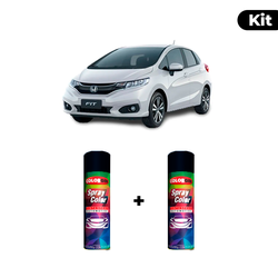 KIT SPRAY AUTOMOTIVO - BRANCO TAFFETA 1999 POL + V... - Gon Tintas