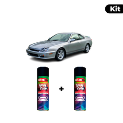 KIT SPRAY AUTOMOTIVO - SATIN SILVER 2001 POL + VER... - Gon Tintas