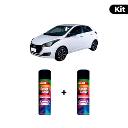 KIT SPRAY AUTOMOTIVO - BRANCO POLAR 2013/14 POL + ... - Gon Tintas