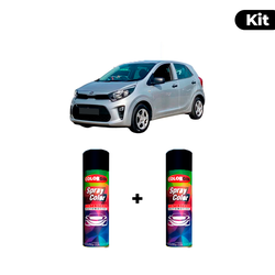 KIT SPRAY AUTOMOTIVO - BRIGHT SILVER 2007/08 POL +... - Gon Tintas