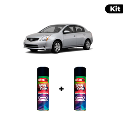 KIT SPRAY AUTOMOTIVO - BRILLIANT SILVER 2012 POL +... - Gon Tintas