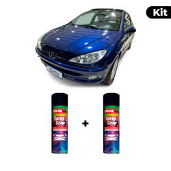 KIT SPRAY AUTOMOTIVO - AZUL DA CHINA PER POL + VER... - Gon Tintas