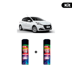 KIT SPRAY AUTOMOTIVO - BRANCO BANQUISE 2001 POL + ... - Gon Tintas