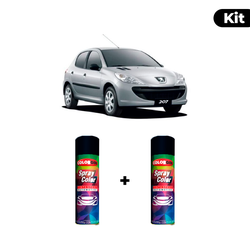KIT SPRAY AUTOMOTIVO - GRIS ALUMINIUM 2003 POL + V... - Gon Tintas