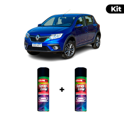 KIT SPRAY AUTOMOTIVO - AZUL CREPUSCULO PER POL + V... - Gon Tintas