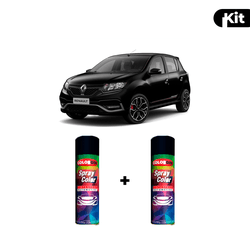 KIT SPRAY AUTOMOTIVO - NOIR NACRE PEARL 1991 POL +... - Gon Tintas