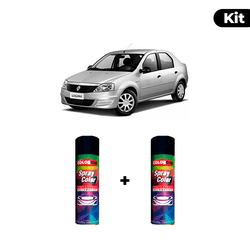 KIT SPRAY AUTOMOTIVO - PRATA ETOILE 2008 POL + VER... - Gon Tintas