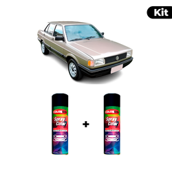 KIT SPRAY AUTOMOTIVO - BEGE SENEGAL 1991 POL + VER... - Gon Tintas