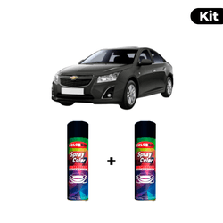 KIT SPRAY AUTOMOTIVO - CINZA SPECTRUS 11/13 POL + ... - Gon Tintas