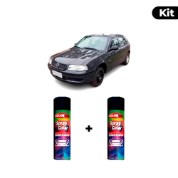 KIT SPRAY AUTOMOTIVO - CINZA URANO 2001/03 POL + V... - Gon Tintas