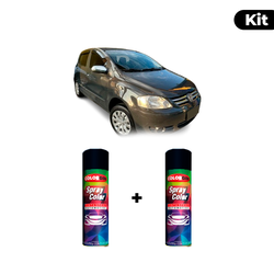 KIT SPRAY AUTOMOTIVO - CINZA URBAN 2001/03 POL + V... - Gon Tintas