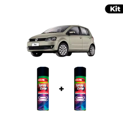 KIT SPRAY AUTOMOTIVO - PRATA EGITO 2011 POL + VERN... - Gon Tintas