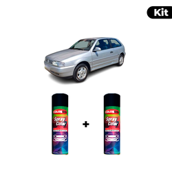 KIT SPRAY AUTOMOTIVO - PRATA POLAR 1997 POL + VERN... - Gon Tintas