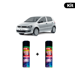 KIT SPRAY AUTOMOTIVO - PRATA SARGAS 2008 POL + VER... - Gon Tintas