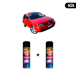 KIT SPRAY AUTOMOTIVO - VERMELHO TORNADO 2005 POL +... - Gon Tintas