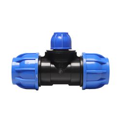TÊ Redução Compressão PEAD (50mmx25mmx50mm) - 3894 - GOTA CERTA IRRIGAÇÃO