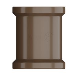 LUVA SOLDÁVEL DN75MM PVC MARRON - 1687 - GOTA CERTA IRRIGAÇÃO